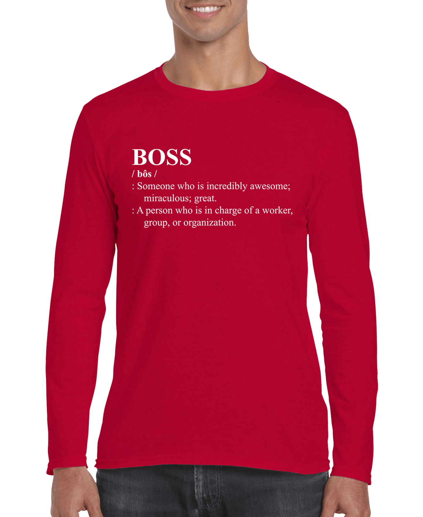 BOSS Definition Men's Long Sleeve Shirt - Elite styles
