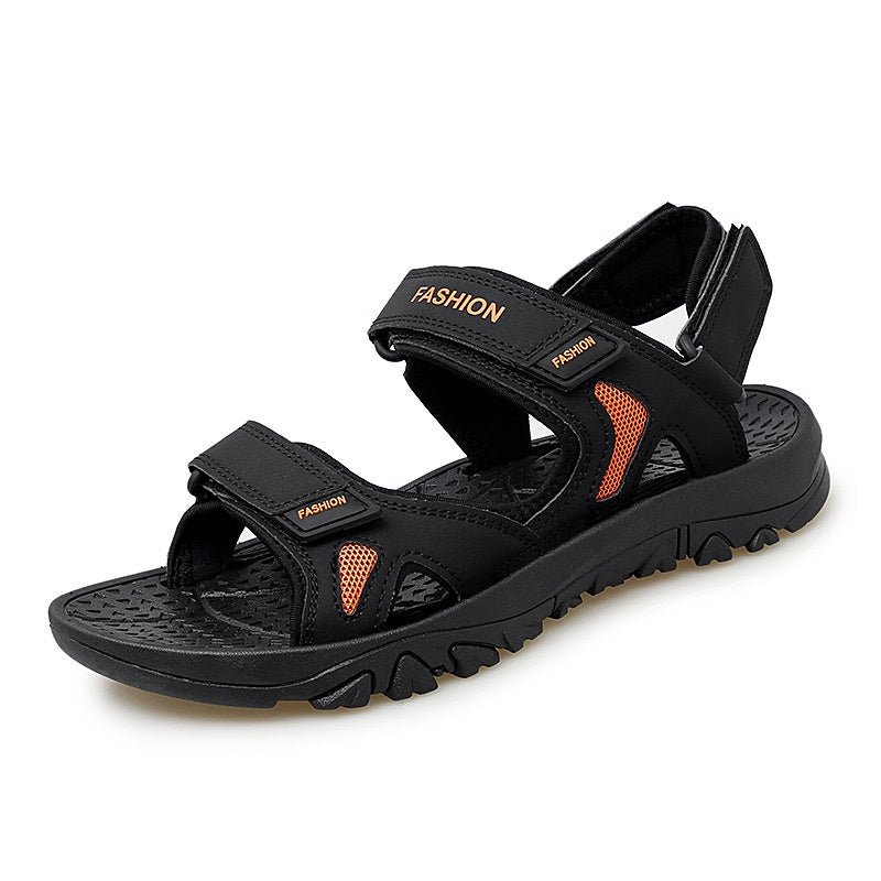 Velcro Sandals Men Summer Breathable Beach Shoes - Elite styles