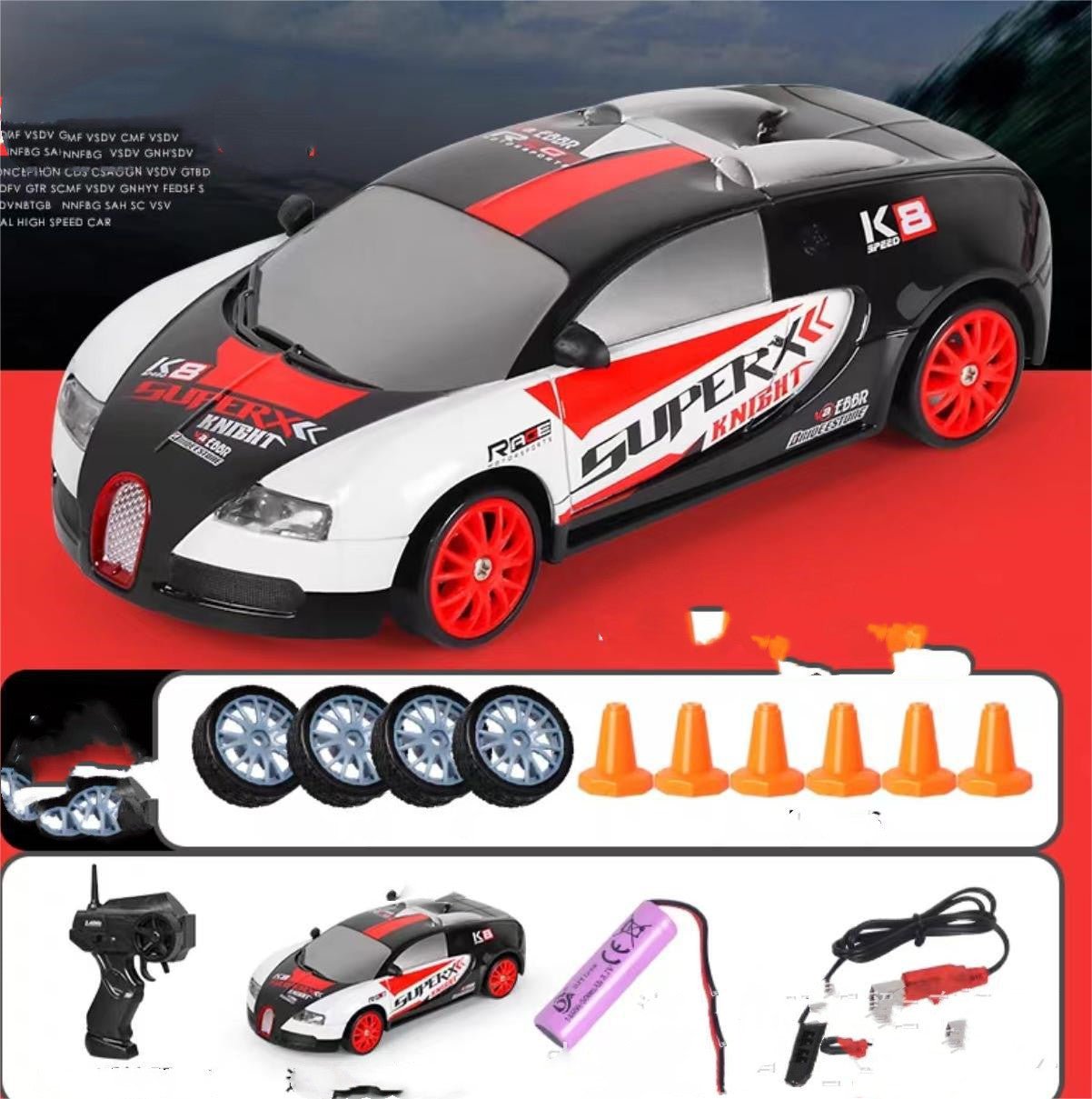 2.4G Drift Rc Car 4WD RC Drift Car Toy Remote Control GTR Model AE86 Vehicle Car RC Racing Car Toy For Children Christmas Gifts - Elite styles