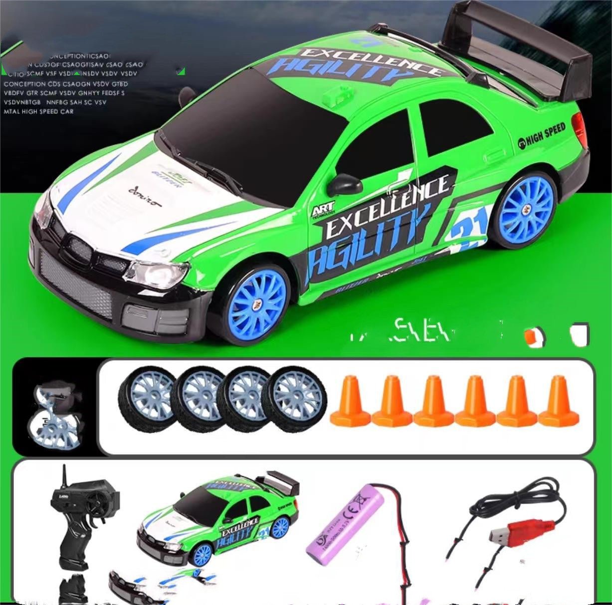 2.4G Drift Rc Car 4WD RC Drift Car Toy Remote Control GTR Model AE86 Vehicle Car RC Racing Car Toy For Children Christmas Gifts - Elite styles