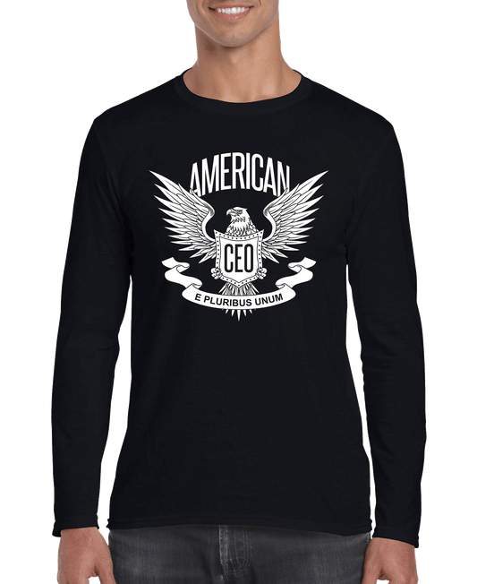 American CEO Patriotic Eagle Men's Long Sleeve Shirt - Elite styles