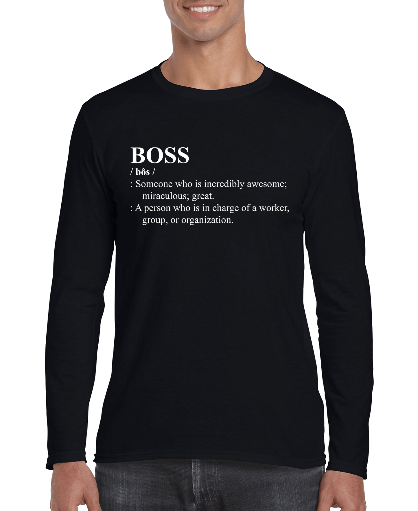 BOSS Definition Men's Long Sleeve Shirt - Elite styles