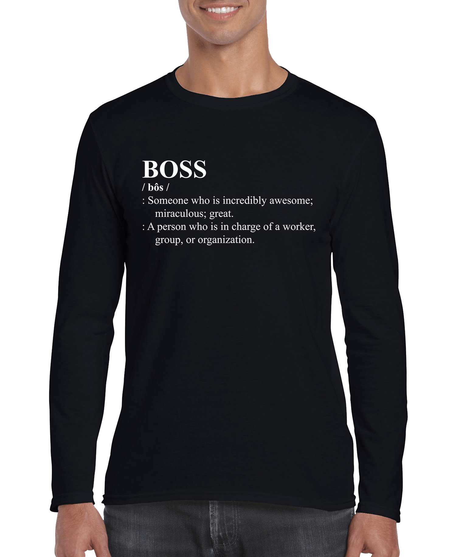 BOSS Definition Men's Long Sleeve Shirt - Elite styles