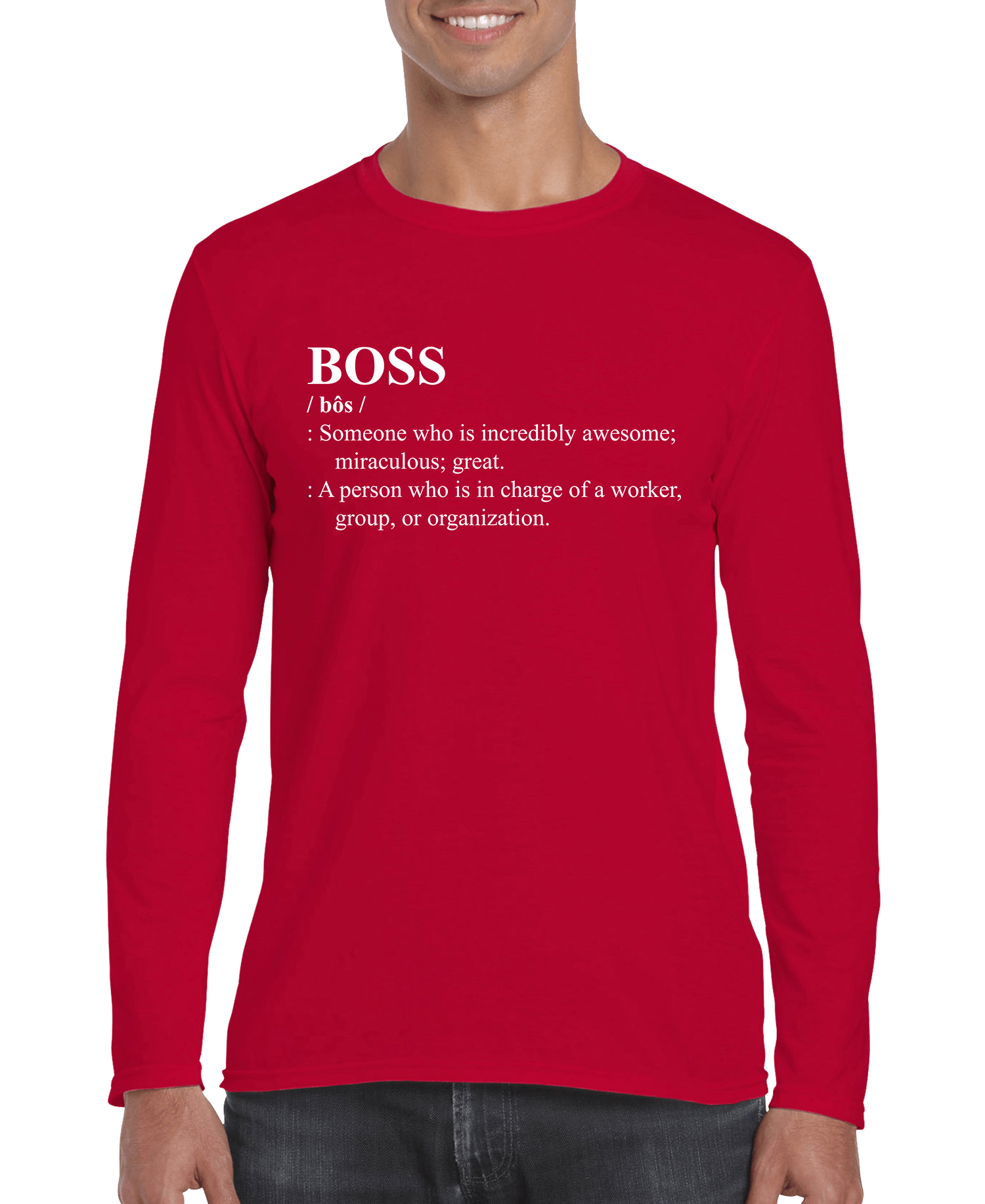 BOSS Definition Men's Long Sleeve Shirt - Elite styles
