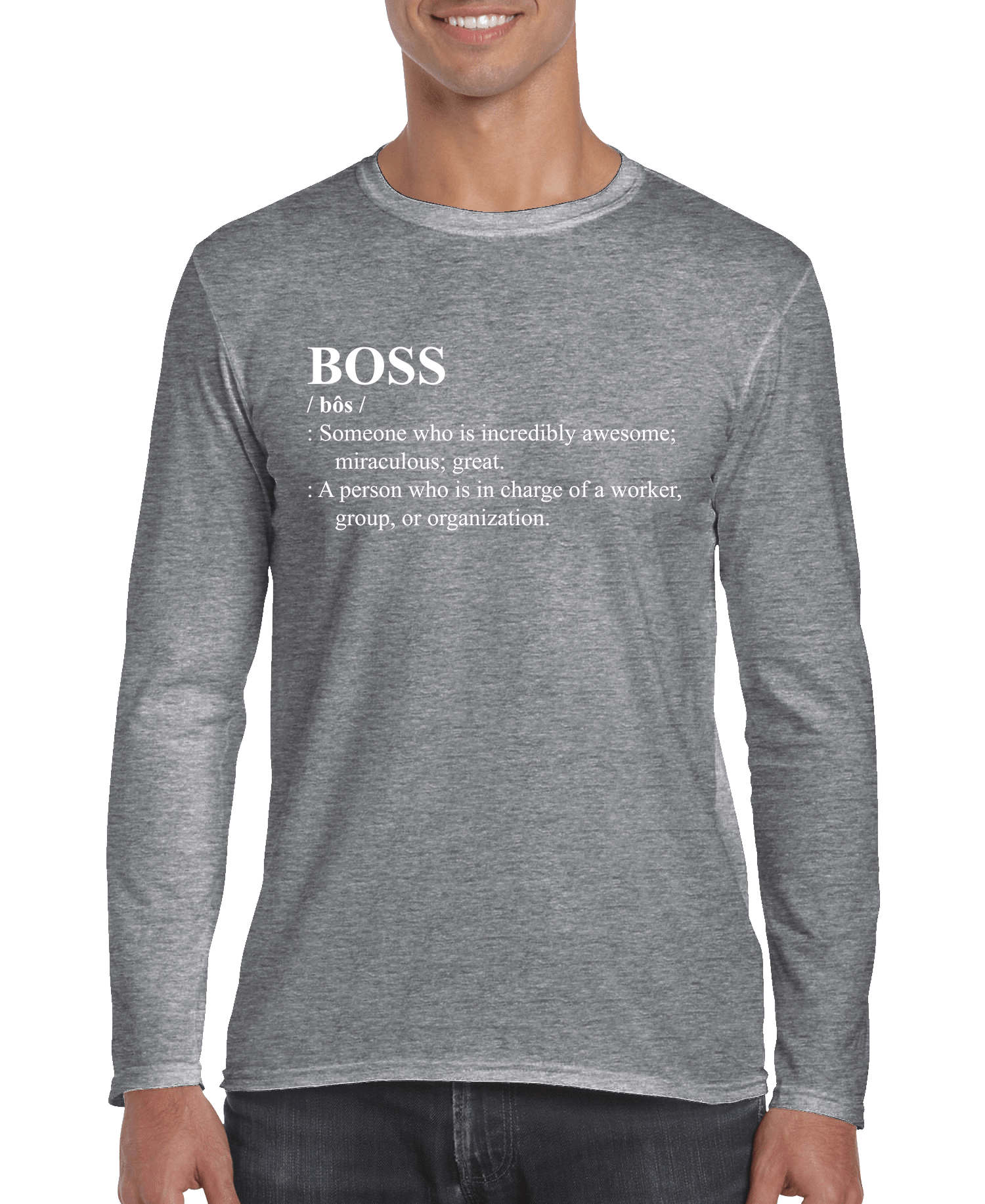 BOSS Definition Men's Long Sleeve Shirt - Elite styles