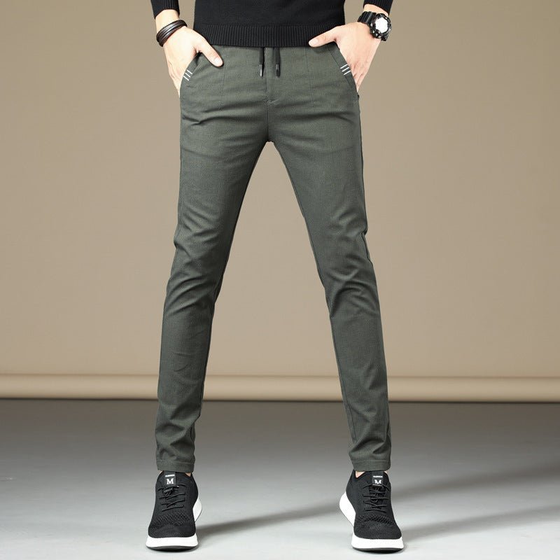 Casual pants men trendy wild youth casual pants - Elite styles