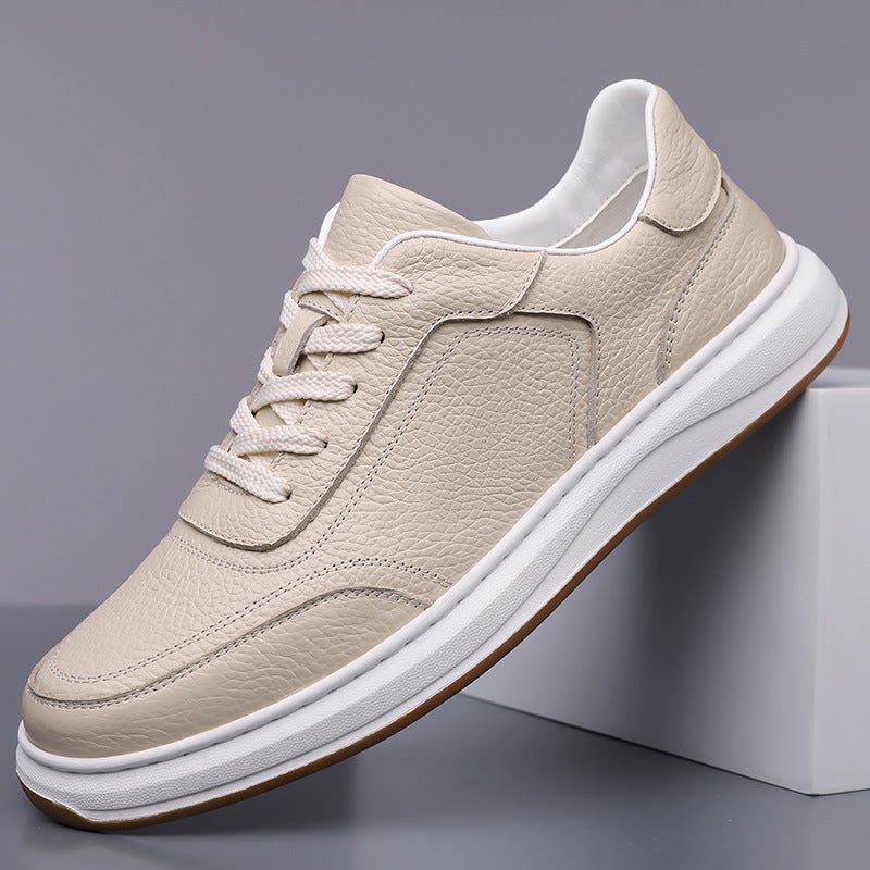 Casual Soft Leather Soft Bottom Men's Sneakers - Elite styles