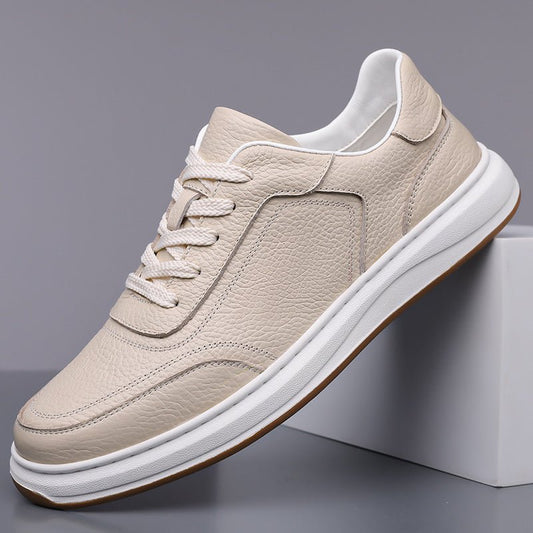 Casual Soft Leather Soft Bottom Men's Sneakers - Elite styles