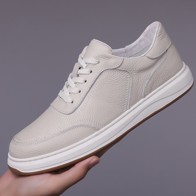Casual Soft Leather Soft Bottom Men's Sneakers - Elite styles