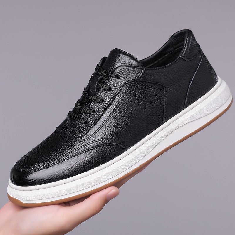 Casual Soft Leather Soft Bottom Men's Sneakers - Elite styles
