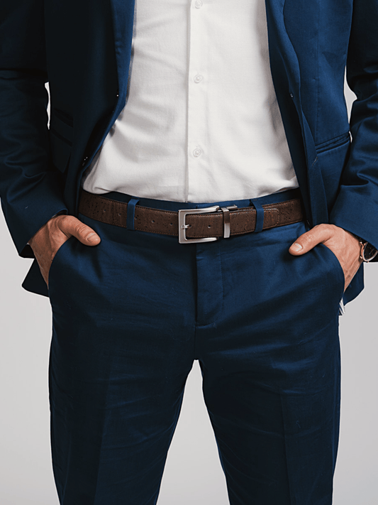 Cork Reversible Men's Belt (Brown/Black) - Elite styles