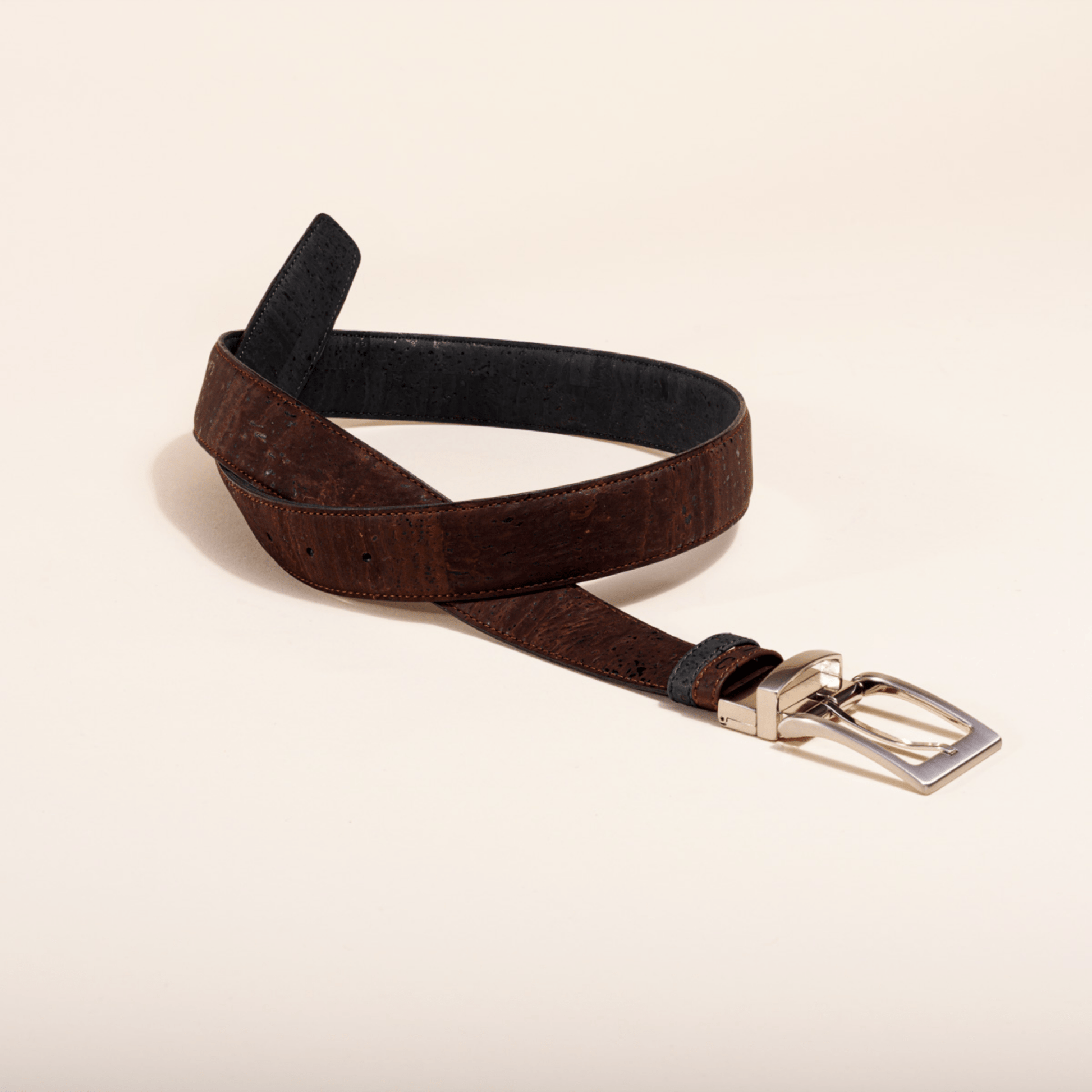 Cork Reversible Men's Belt (Brown/Black) - Elite styles