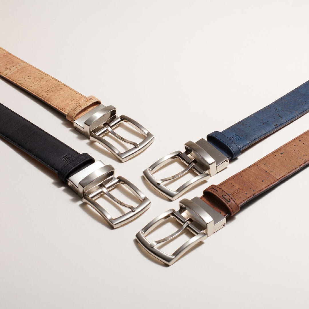 Cork Reversible Men's Belt (Brown/Navy) - Elite styles