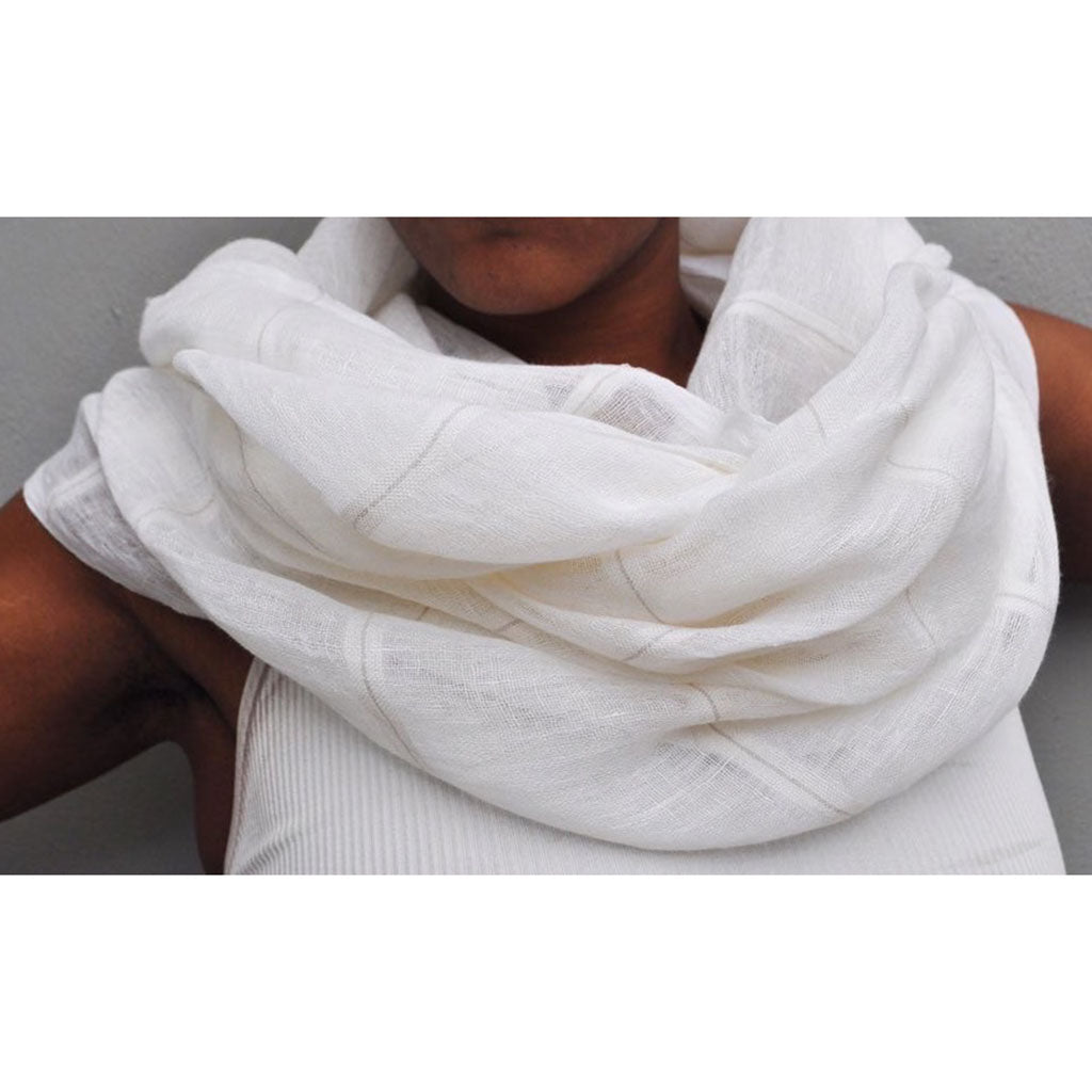 Gauze Stripe Linen Wrap - Elite styles