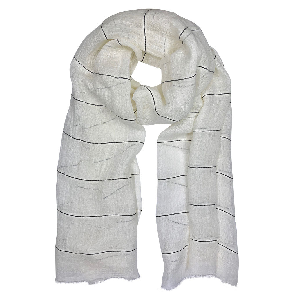 Gauze Stripe Linen Wrap - Elite styles