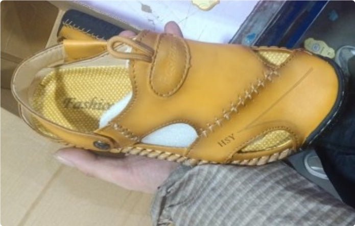 Genuine Leather Roman Summer Sandals For Men - Elite styles