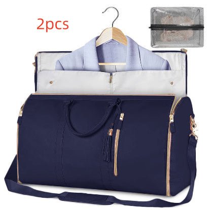 Large Capacity Travel Duffle Bag Women's Handbag Folding Suit Bag Waterproof Clothes Totes - Elite styles
