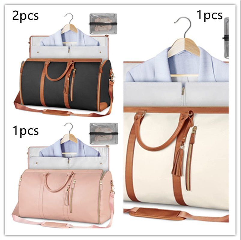 Large Capacity Travel Duffle Bag Women's Handbag Folding Suit Bag Waterproof Clothes Totes - Elite styles