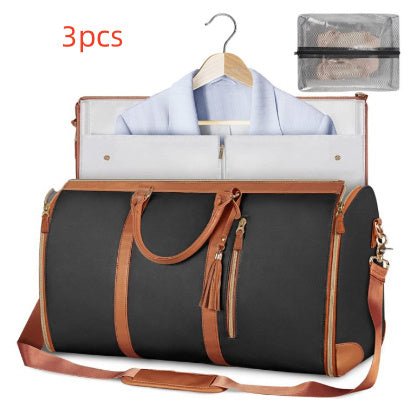 Large Capacity Travel Duffle Bag Women's Handbag Folding Suit Bag Waterproof Clothes Totes - Elite styles