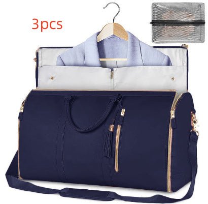 Large Capacity Travel Duffle Bag Women's Handbag Folding Suit Bag Waterproof Clothes Totes - Elite styles