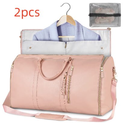 Large Capacity Travel Duffle Bag Women's Handbag Folding Suit Bag Waterproof Clothes Totes - Elite styles