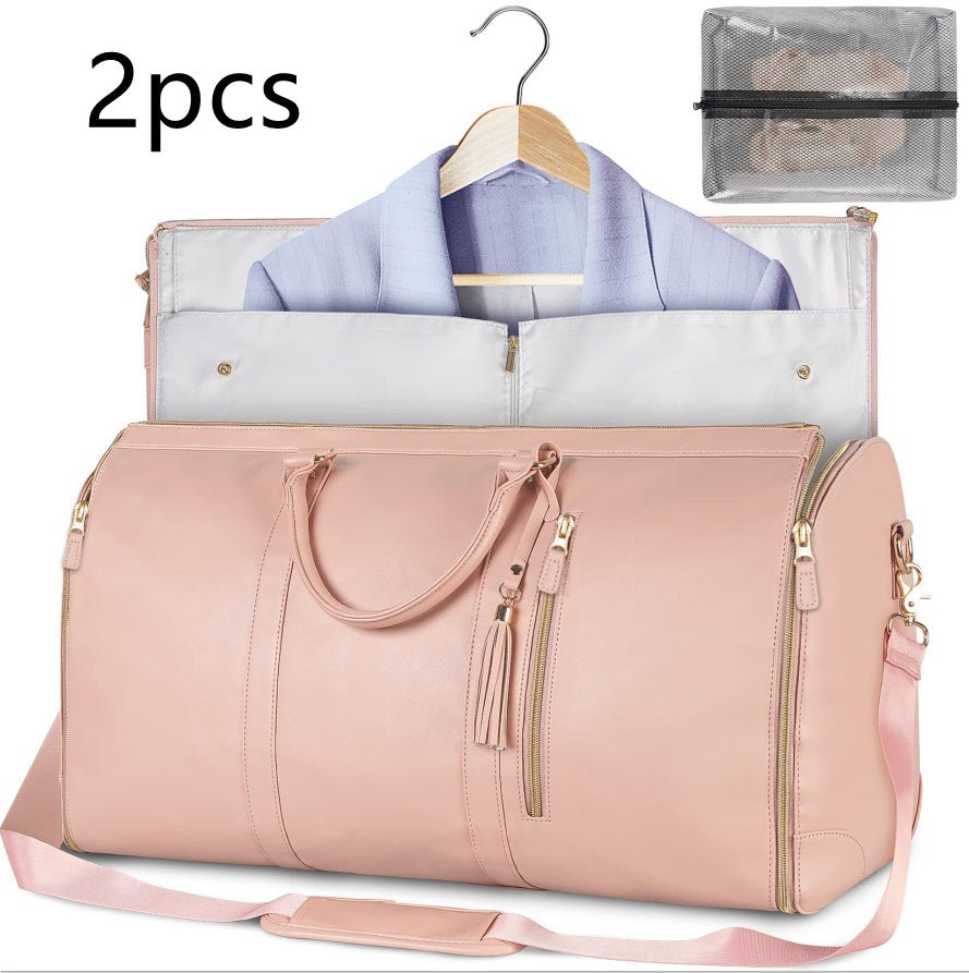 Large Capacity Travel Duffle Bag Women's Handbag Folding Suit Bag Waterproof Clothes Totes - Elite styles