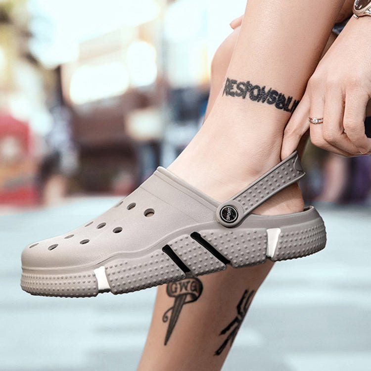 Men Sandals Summer Hole Shoes Beach Slippers - Elite styles