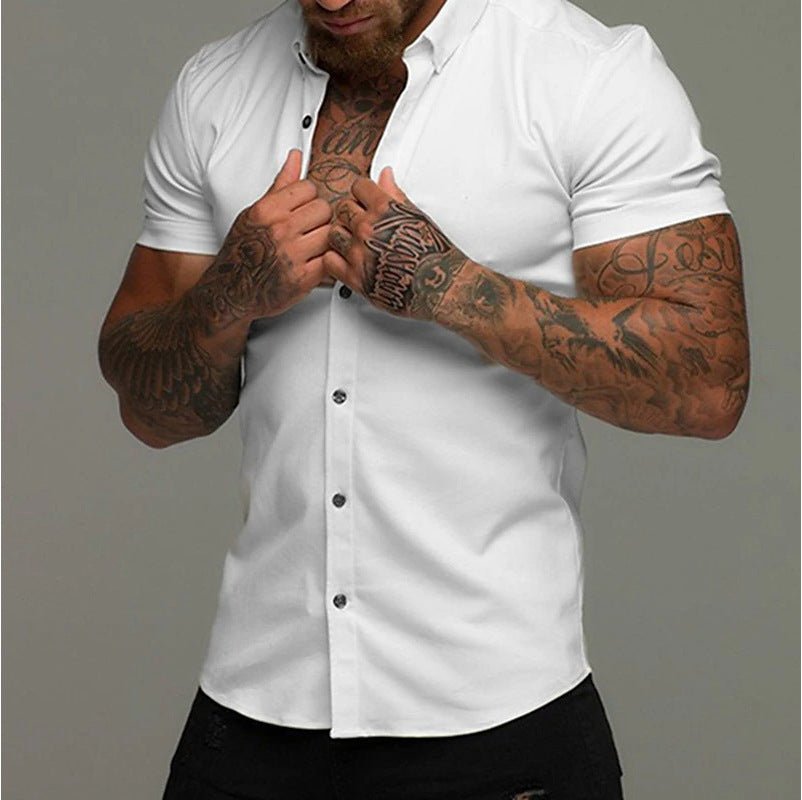 Muscle Men Shaping Simple Shirt - Elite styles
