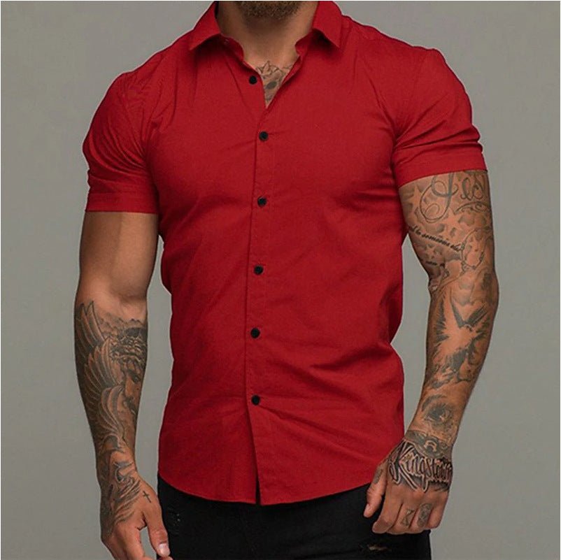 Muscle Men Shaping Simple Shirt - Elite styles