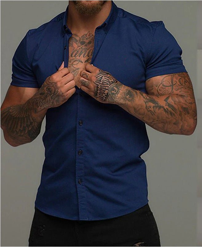 Muscle Men Shaping Simple Shirt - Elite styles