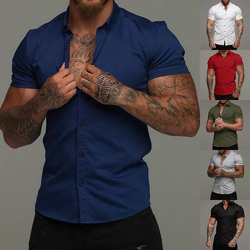 Muscle Men Shaping Simple Shirt - Elite styles