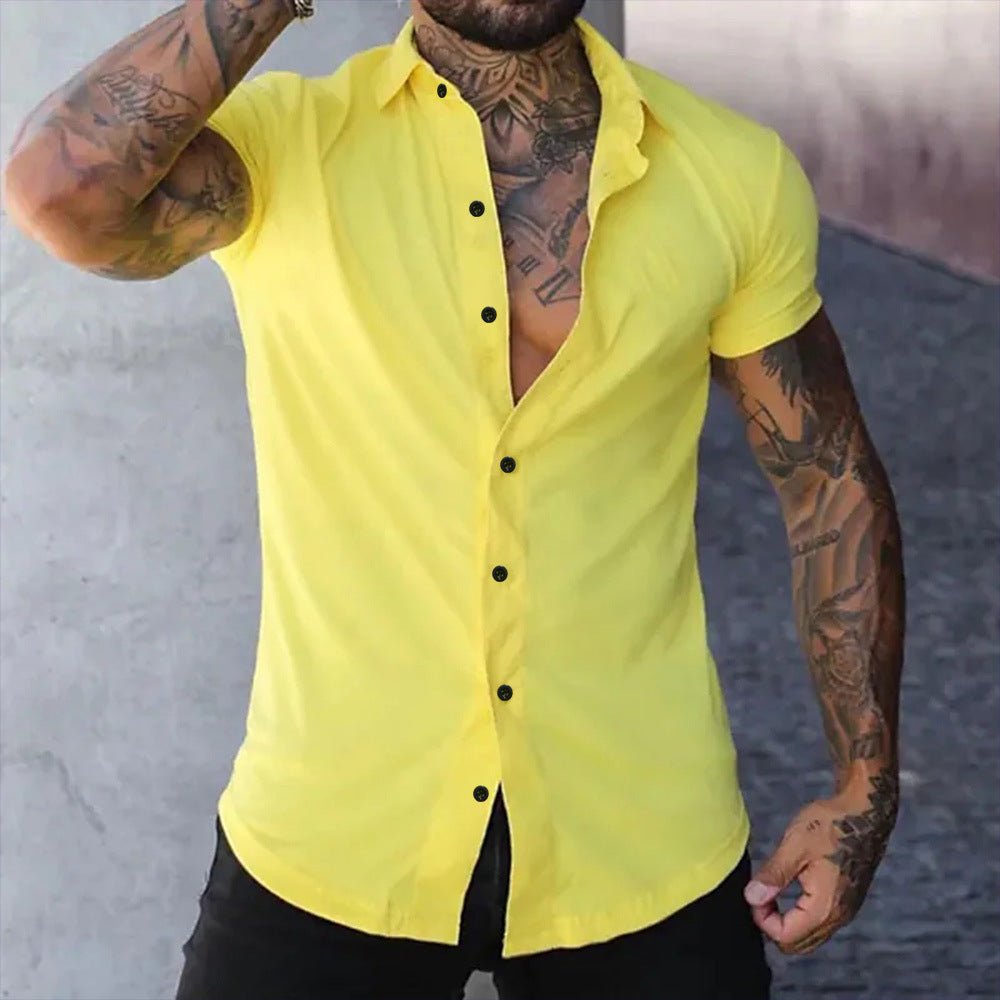 Muscle Men Shaping Simple Shirt - Elite styles