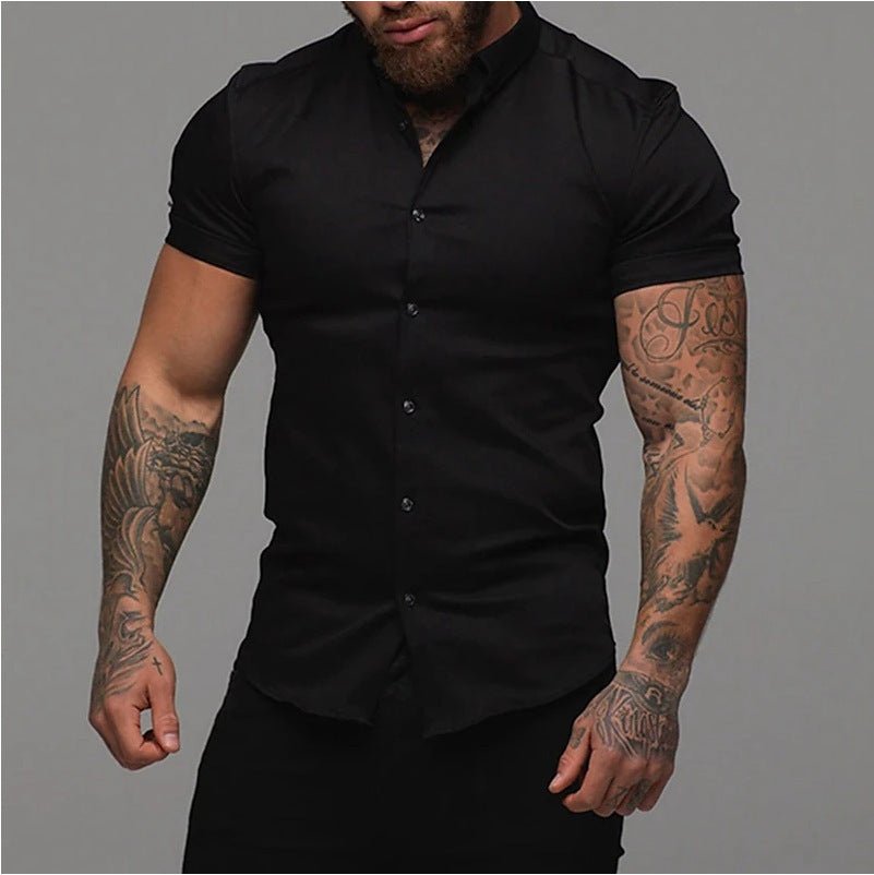 Muscle Men Shaping Simple Shirt - Elite styles