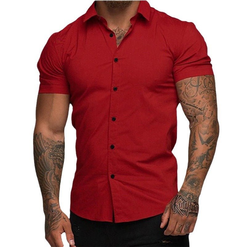 Muscle Men Shaping Simple Shirt - Elite styles