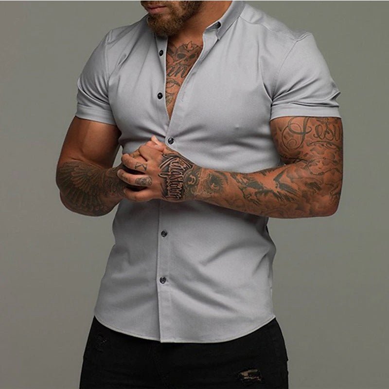 Muscle Men Shaping Simple Shirt - Elite styles