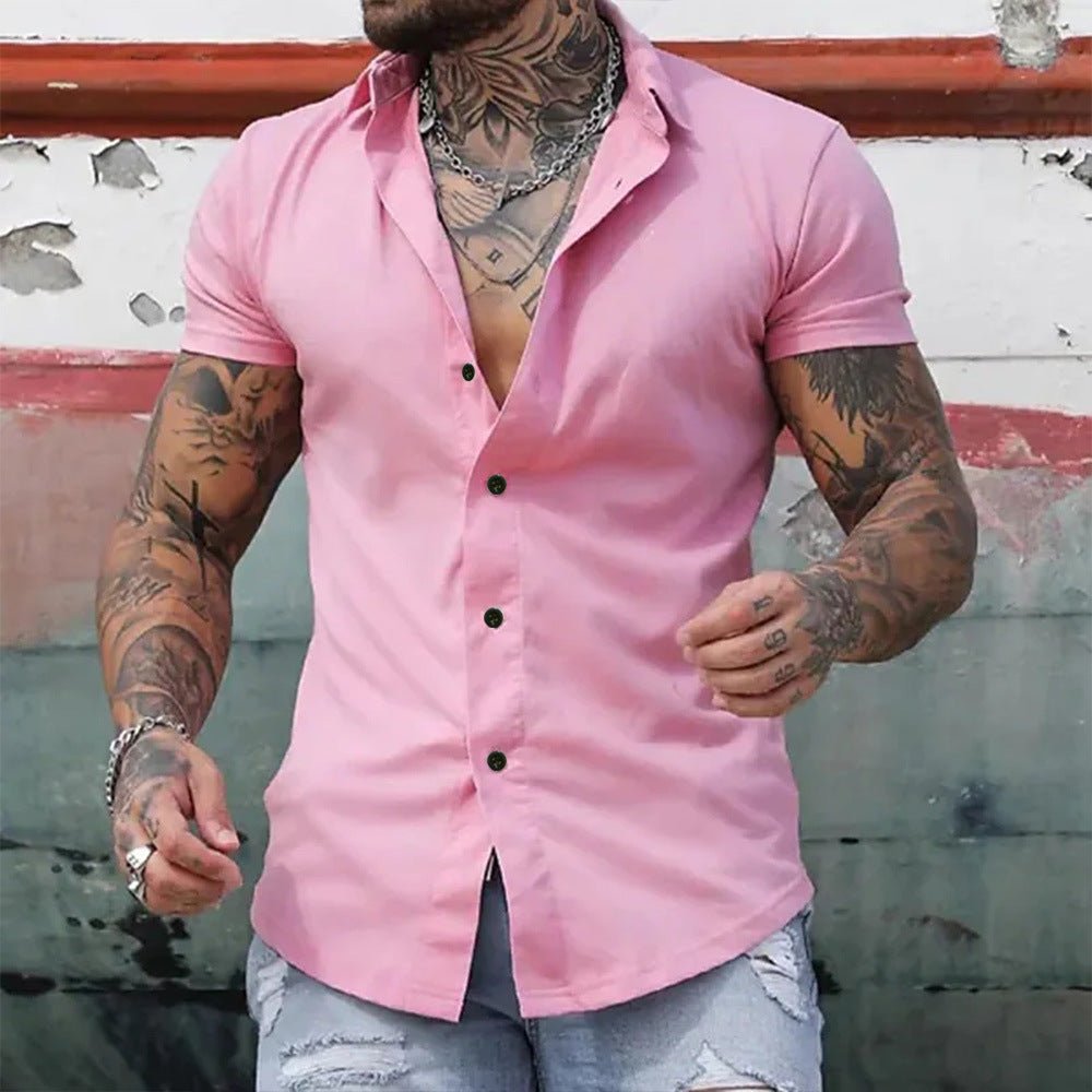 Muscle Men Shaping Simple Shirt - Elite styles