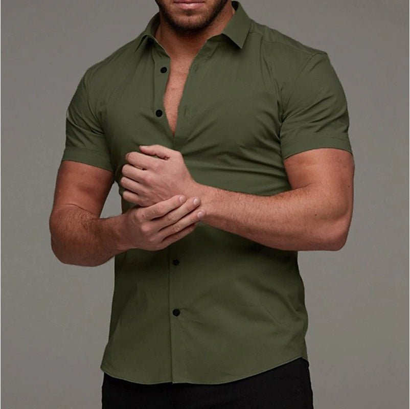Muscle Men Shaping Simple Shirt - Elite styles