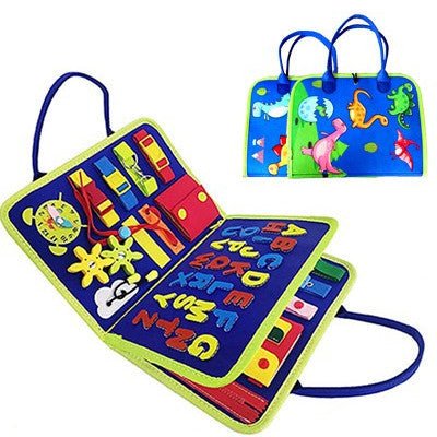 New Busy Book Children's Busy Board Dressing And Buttoning Learning Baby Early Education Preschool Sensory Learning Toy - Elite styles