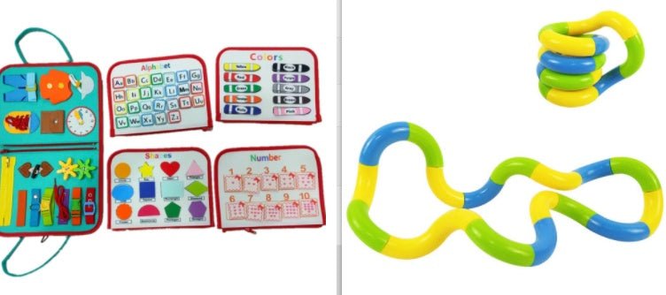 New Busy Book Children's Busy Board Dressing And Buttoning Learning Baby Early Education Preschool Sensory Learning Toy - Elite styles