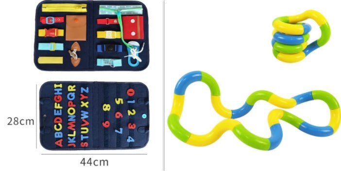 New Busy Book Children's Busy Board Dressing And Buttoning Learning Baby Early Education Preschool Sensory Learning Toy - Elite styles