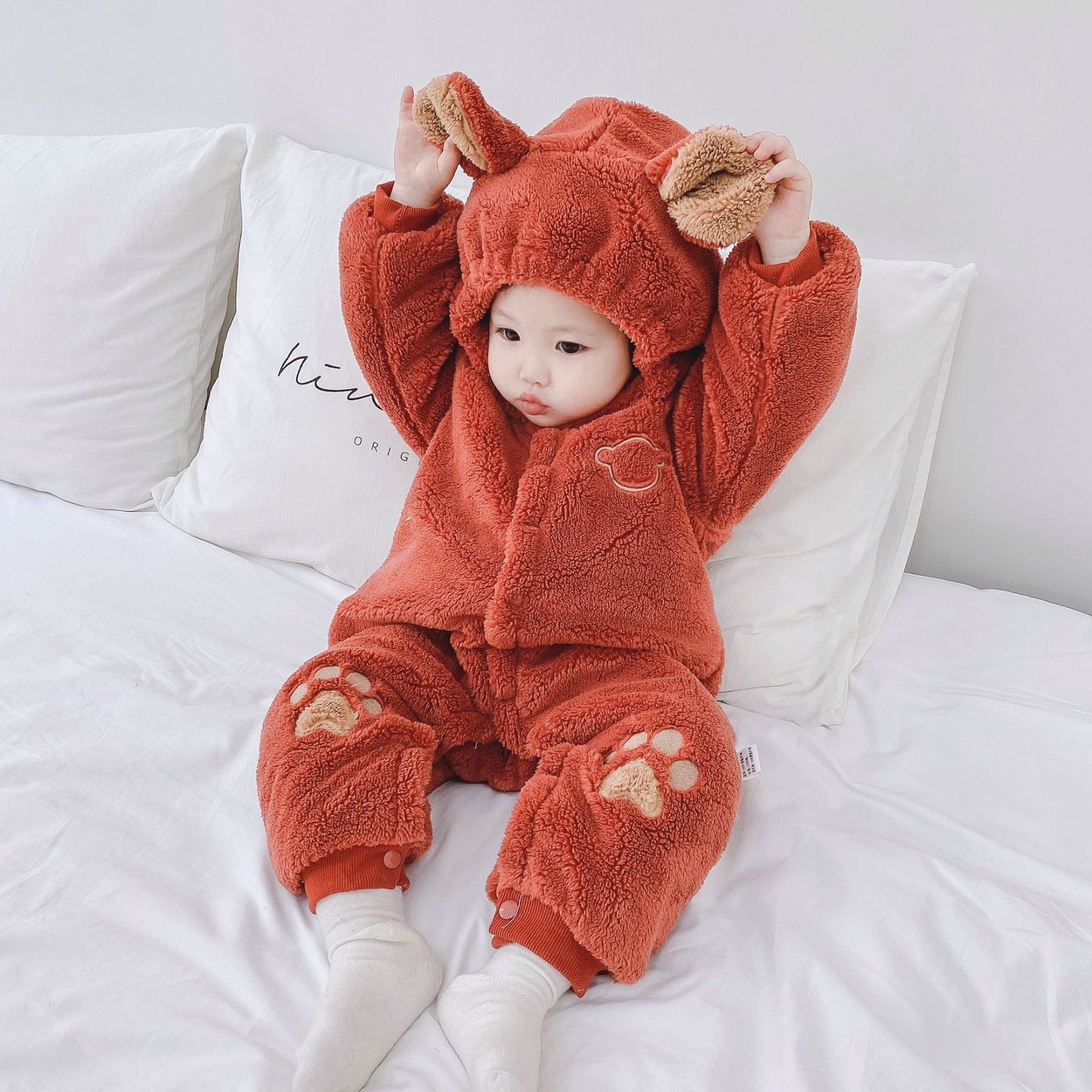 Newborn Baby Onesies Baby Clothes Romper Baby Quilted - Elite styles