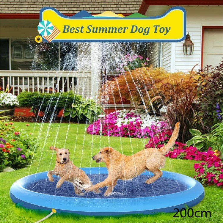 Non - Slip Splash Pad For Kids And Pet Dog Pool Summer Outdoor Water Toys Fun Backyard Fountain Play Mat - Elite styles