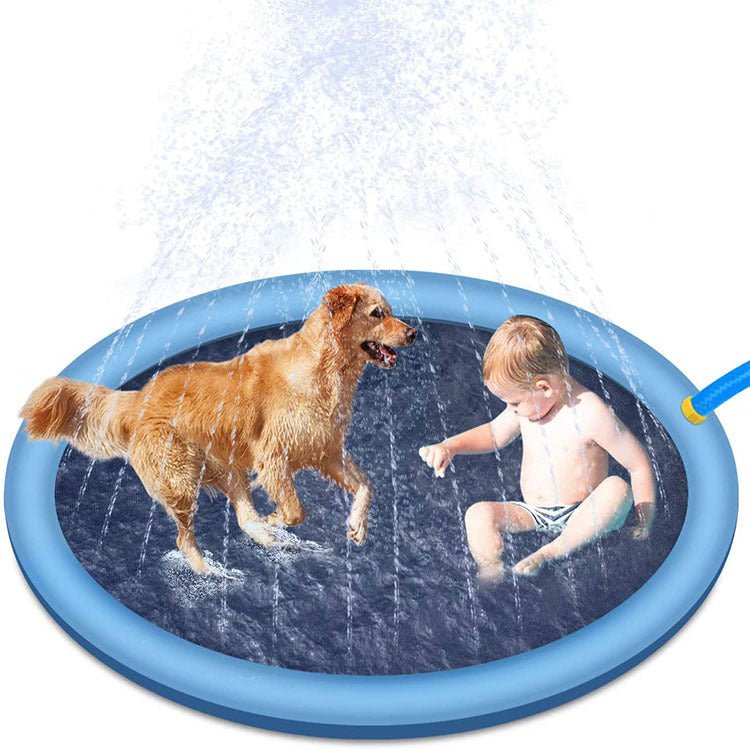 Non - Slip Splash Pad For Kids And Pet Dog Pool Summer Outdoor Water Toys Fun Backyard Fountain Play Mat - Elite styles