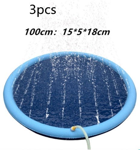 Non - Slip Splash Pad For Kids And Pet Dog Pool Summer Outdoor Water Toys Fun Backyard Fountain Play Mat - Elite styles
