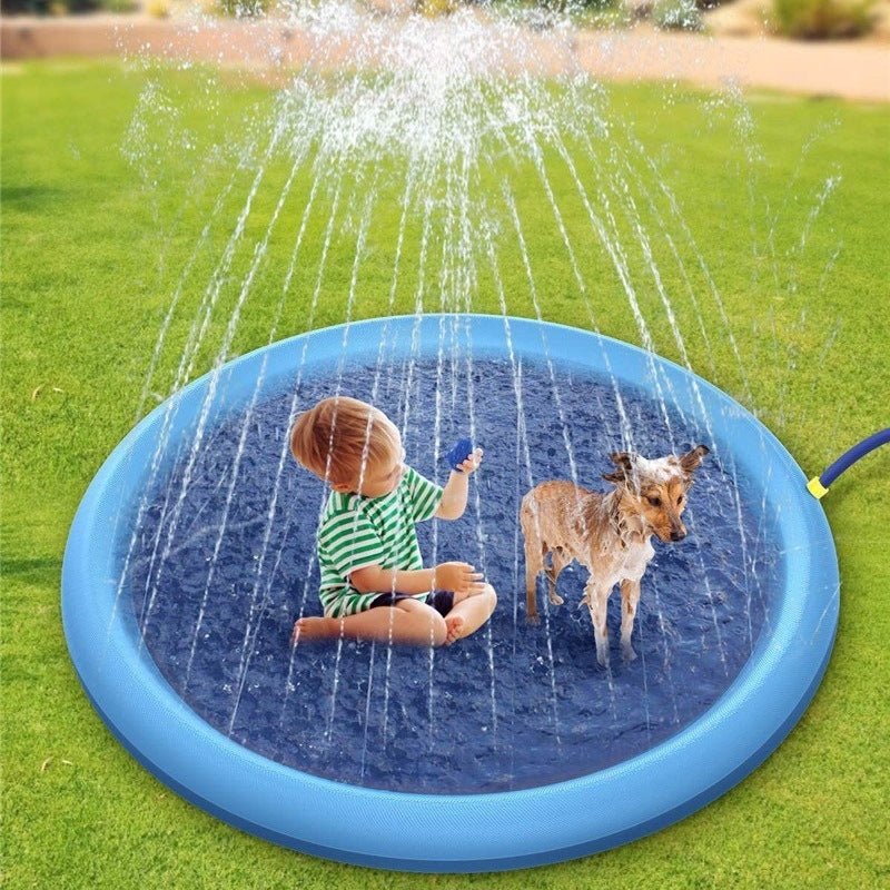 Non - Slip Splash Pad For Kids And Pet Dog Pool Summer Outdoor Water Toys Fun Backyard Fountain Play Mat - Elite styles