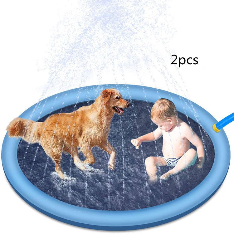 Non - Slip Splash Pad For Kids And Pet Dog Pool Summer Outdoor Water Toys Fun Backyard Fountain Play Mat - Elite styles