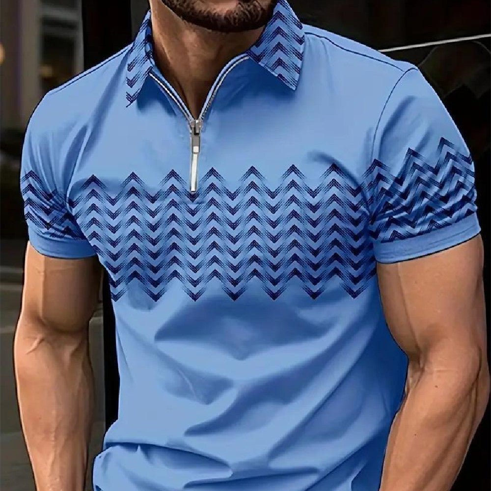 Printed Golf Shirt For Men - Elite styles