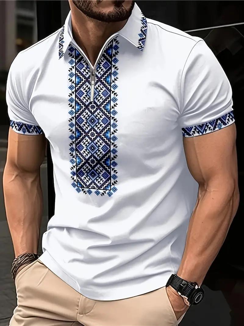 Printed Golf Shirt For Men - Elite styles