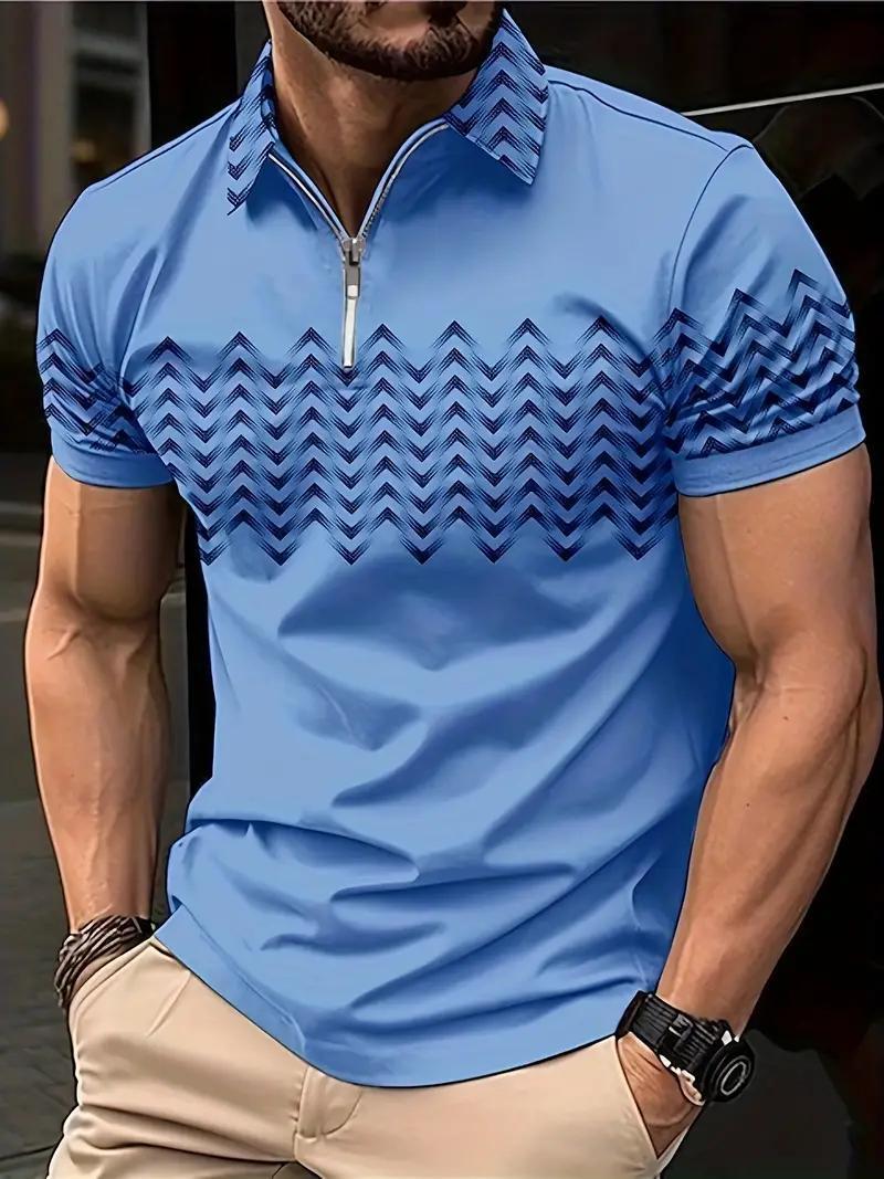 Printed Golf Shirt For Men - Elite styles