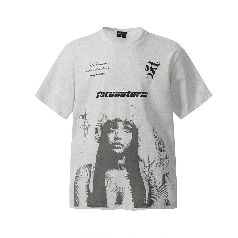 Printed T-shirt Short - sleeved Shirt For Men - Elite styles